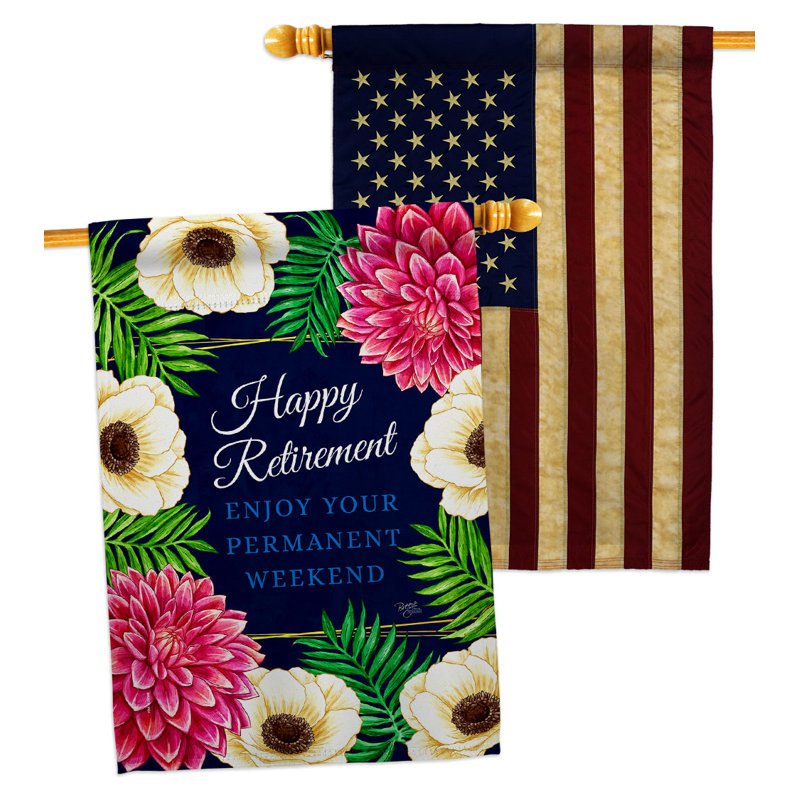 Drapeau de maison à 2 côtés en polyester 40 po x 28 po