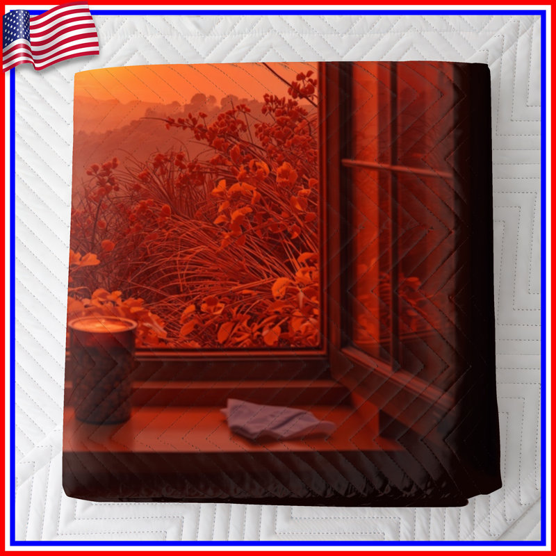 Couvre-lit matelassé Sunset View, Lit simple