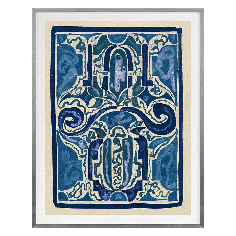 Rug Sketch 9 Print by Grand Archives, 22" H x 18" W