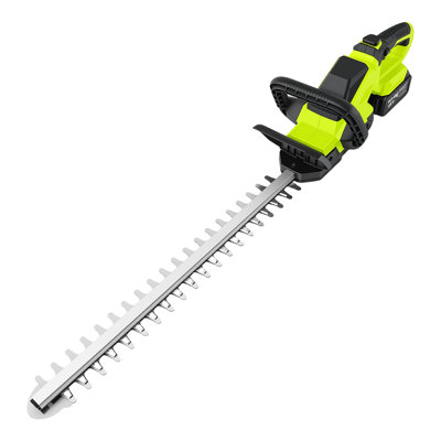 21V Portable Cordless Hedge Trimmer, 21-Inch 3000RPM Electric Handheld Shrub Shear with 180° Rotating Head, Includes 4000mAh Battery for Garden, Lawn,