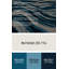 Art mural horizontal à rayures horizontales en acier bleu blanc bleu-1281682195