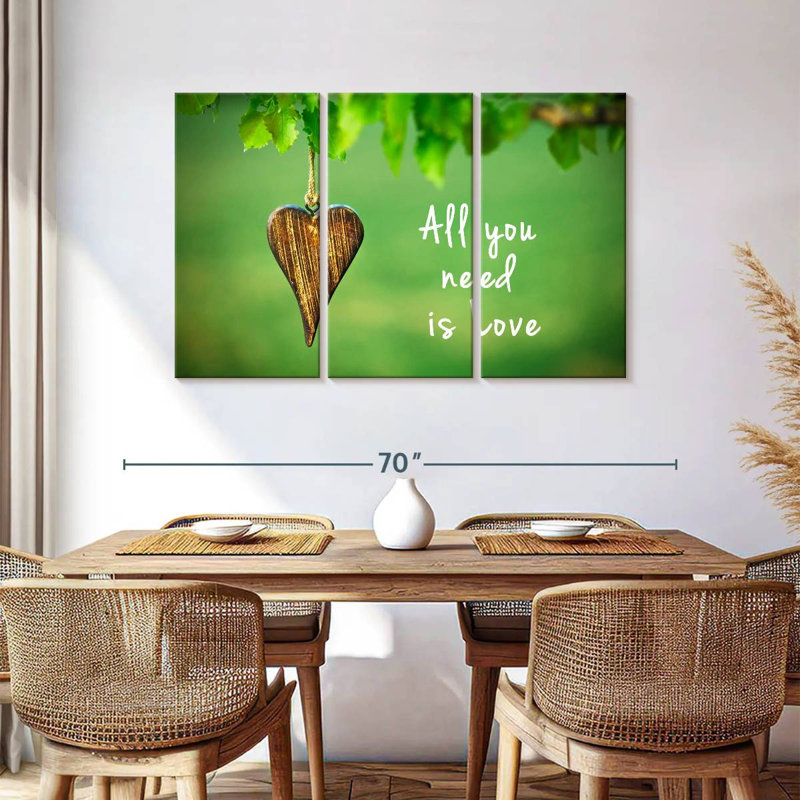 Tergel Nature All You Need Is Love, H 36 po x l 57 po
