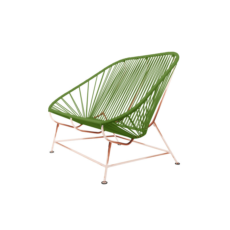 InLove Indoor/Outdoor Handmade Loveseat, Cactus/Copper