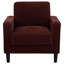 Chaise d'appoint moderne avec coussins moelleux et silhouette sur mesure-129976284