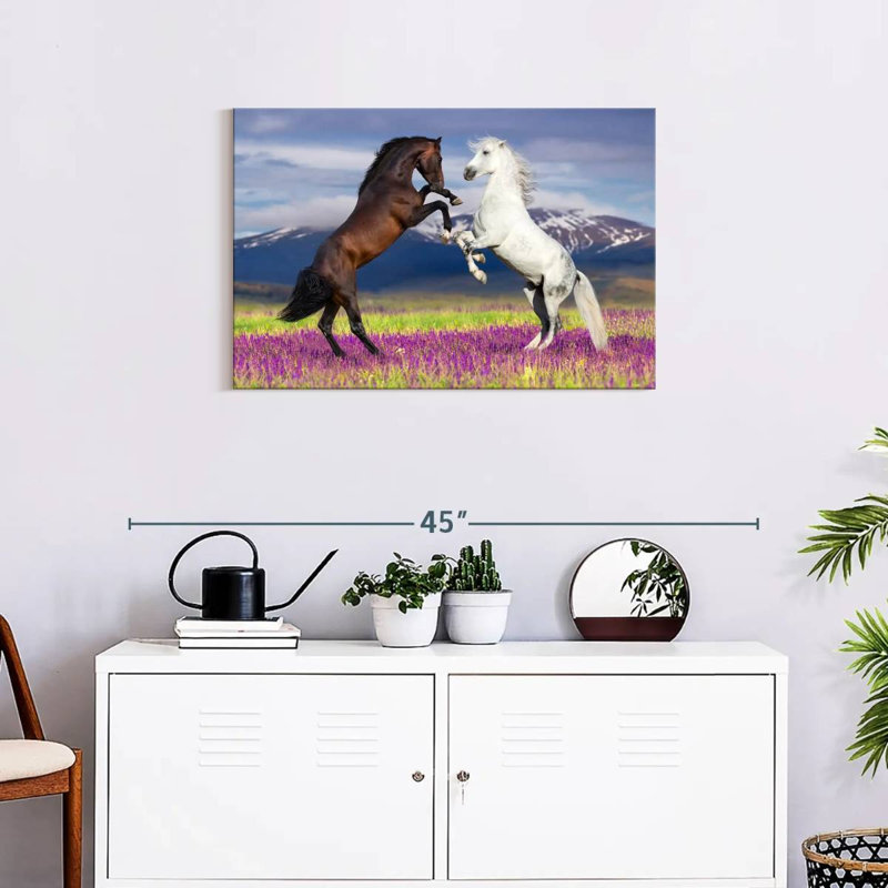 Brampt Playful Horses, 20" H x 30" W