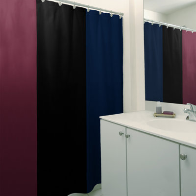 Striped Shower Curtain with Liner Included