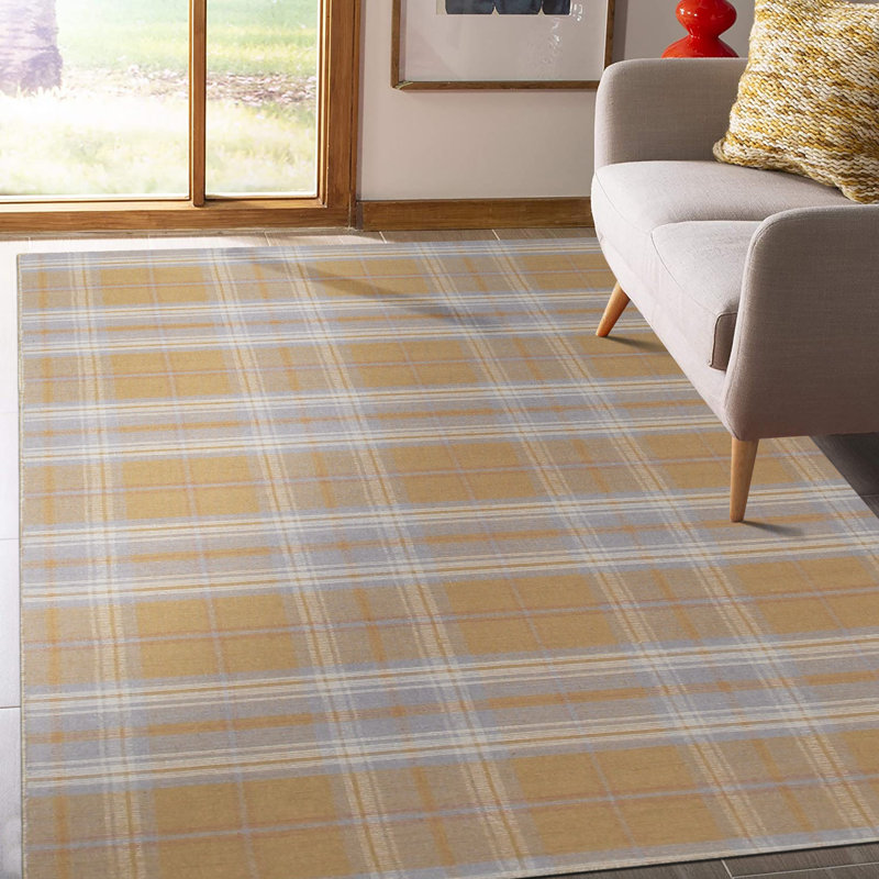 Tapis doré en laine Wallis, Rectangle de 10 pi x 14 pi