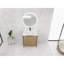 Meuble-lavabo de 30 po avec lavabo en résine et 2 armoires à fermeture en douceur. Décoration contemporaine. Capacité de rangement généreuse. Structure en contreplaqué. Lavabo autoportant à finition café. Aspect design. Caractéristique de la porte. Ample
