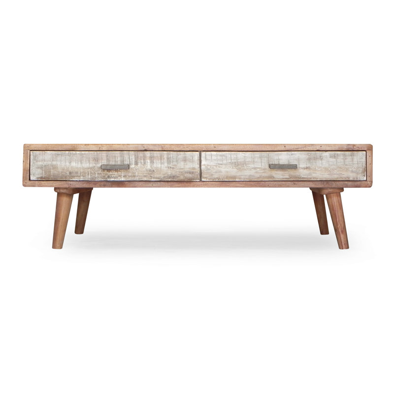 Parham Solid Wood Four Leg Coffee Table