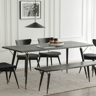 Nachelle Oak Solid Wood Dining Table