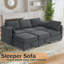 Canapé-lit modulaire convertible de 6 pièces Hashim-492556930