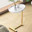 Table d'appoint blanche - polyvalente pour différents espaces Le poids compact de 4,62 lb améliore la décoration de la chambre à coucher avec une largeur de 12,07 po