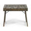 Table d'appoint d'extérieur avec plateau à lattes et pieds pliables, table d'appoint en bois-521560505
