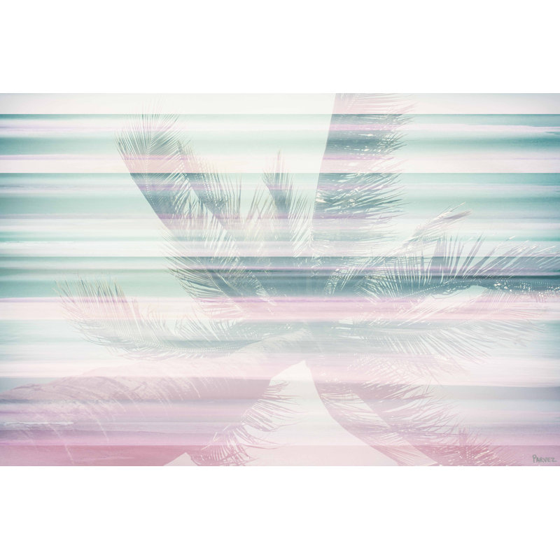 « palm leaves » par parvez taj,, reproduction d’art sur toile tendue, H 24 po x l 36 po x P 1,5 po