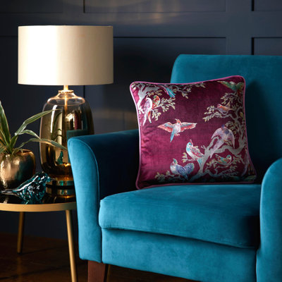 Birdity Absurdity Square Scatter Cushion with Filling