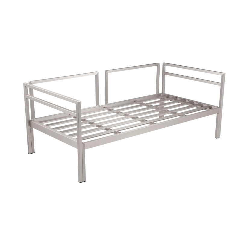 Cold 4 Piece Sofa Set Grey, Silver Frame/Gray Cushion