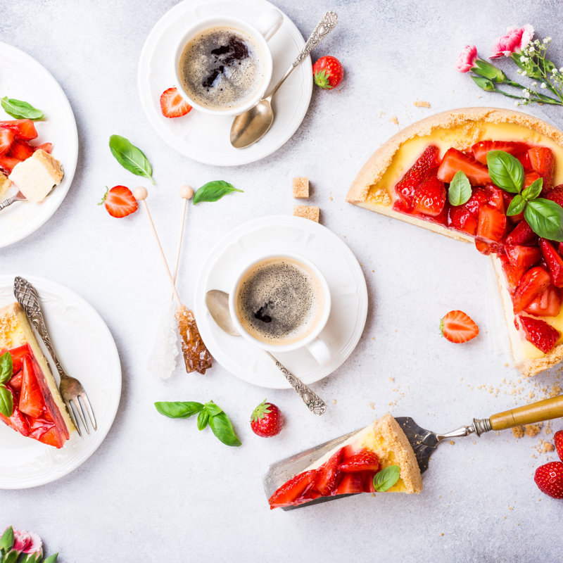 Strawberry Cheesecake - Photographie sur toile tendue, H 12 po x l 12 po