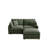 Modular Sectional Sofa,Deep Seat Couch   , 4 Pillow,  L-Shaped Sofa    Apartment,GREEN-1323319964-1323319936