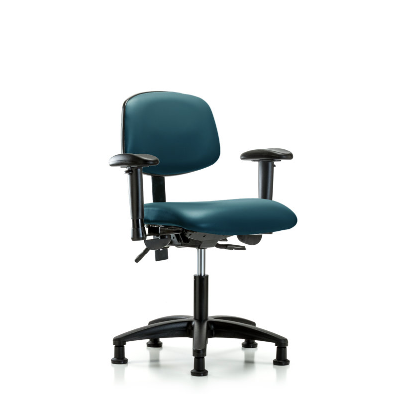 Arwen Task Chair, Casters, Tilt Included, Marine Blue
