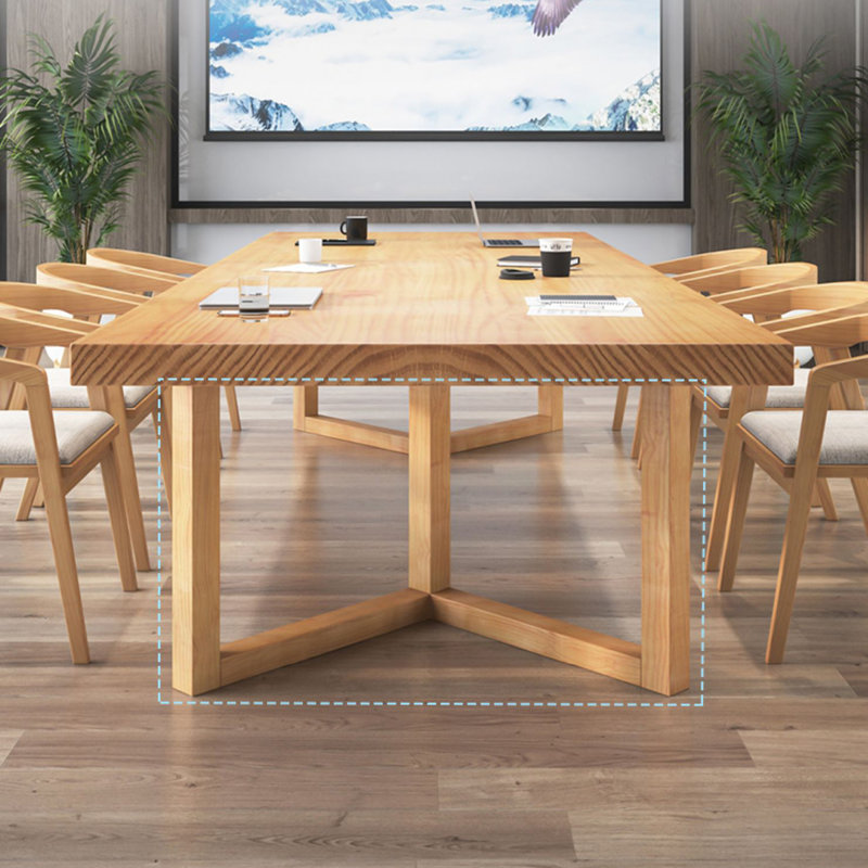 Table de conférence Burlywood, H 29,53 po x L 102,36 po x l 39,37 po