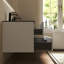 Meuble-lavabo mural double 60 po