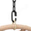 Balancelle d'extérieur pour l'intérieur en osier naturel avec coussin beige