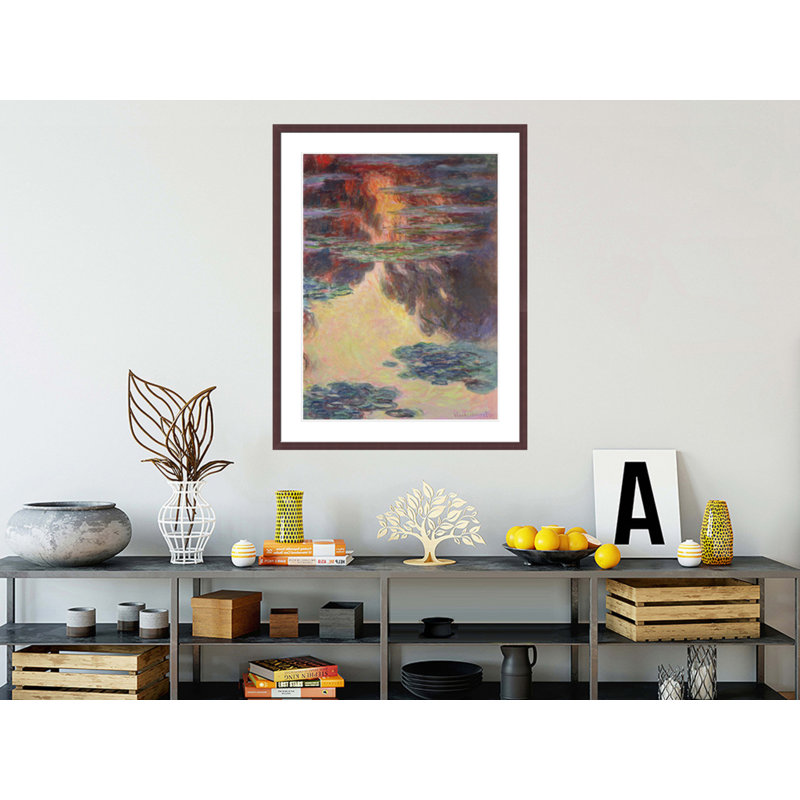 Nymphéas par Claude Monet - Impression sur toile, H 41,5 po x l 32,4 po