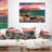 Colorful Eibsee Lake Sunset - Landscape Printed Throw Pillow