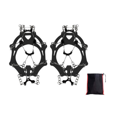 Shoe claw Crampons Outdoor 8-toothed Snow Non Shoe Cover Snowclaw Mountaineering Non Shoe Nail Chain Shoe Cover 8-toothed Ice Grip