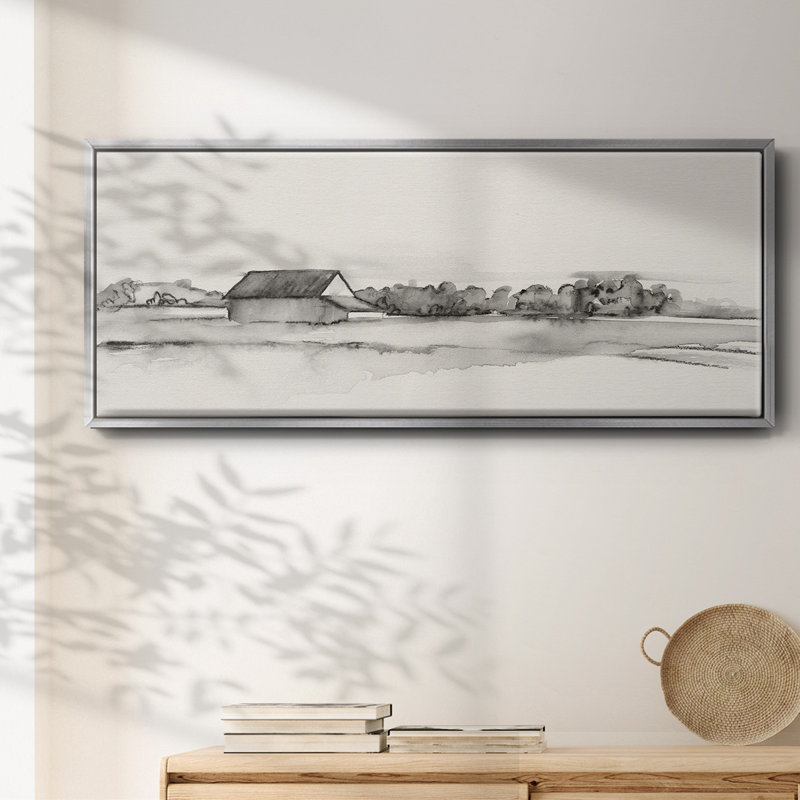 Wyeth Barn I- Framed Canvas, 24" H x 60" W