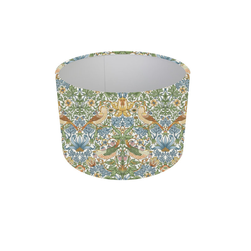 Cotton Drum Lamp Shade ( Screw On ), 7cm H x 10cm W x 10cm D