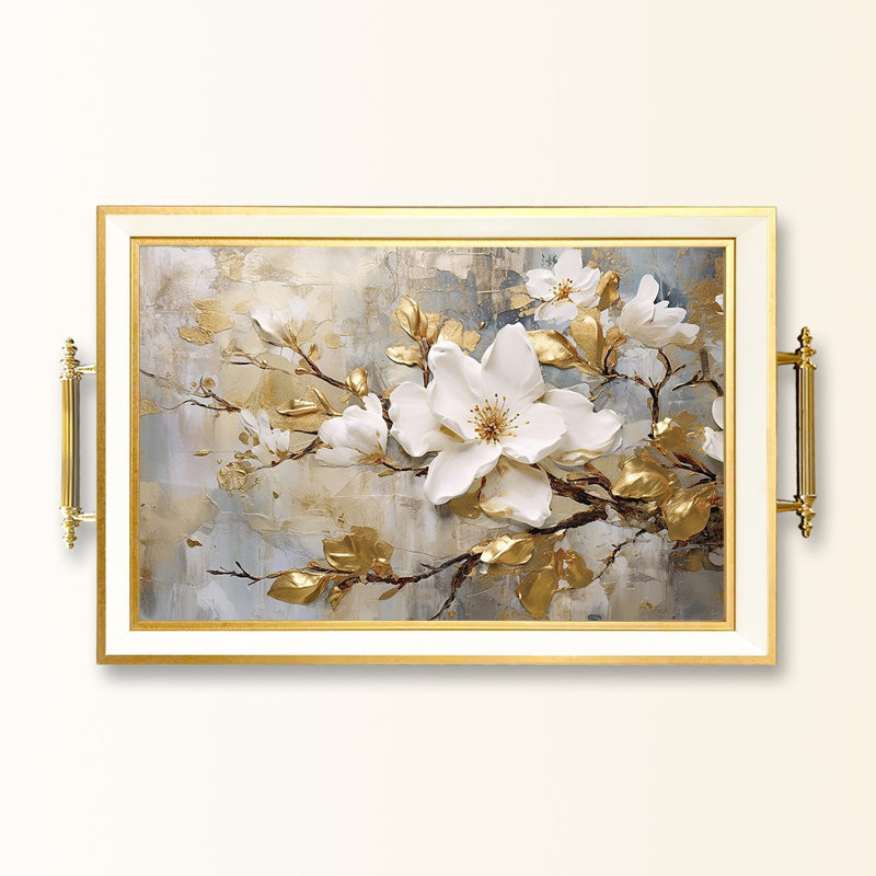 Elegant Glass Tray, 19.7 x 11.4 x 1.4 inches | 100% Durable Glass Construction | Easy to Clean with Damp Cloth | Ideal for Serving, Decorative Display, and Organizing | Stylish Addition to Home Décor