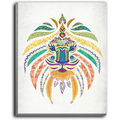 " Whimsical Lion I " by Pom Graphic Design