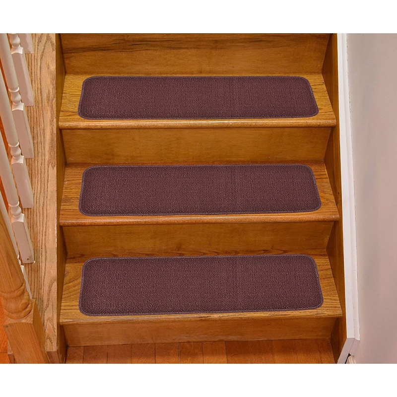 Tapis d'escalier Pitsburg, Brun bourgogne