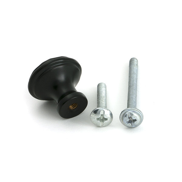 Hammered Round Knob, Aged Bronze, 0.79" Knob Diameter