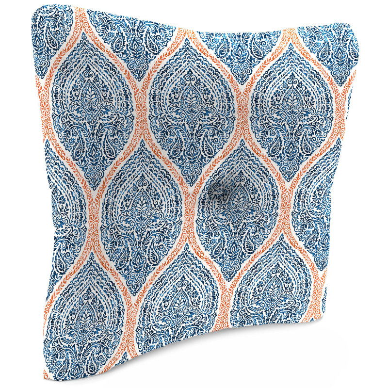Extra Large Outdoor Square Pillows 24 x 23 Tufted Comfort, Blue