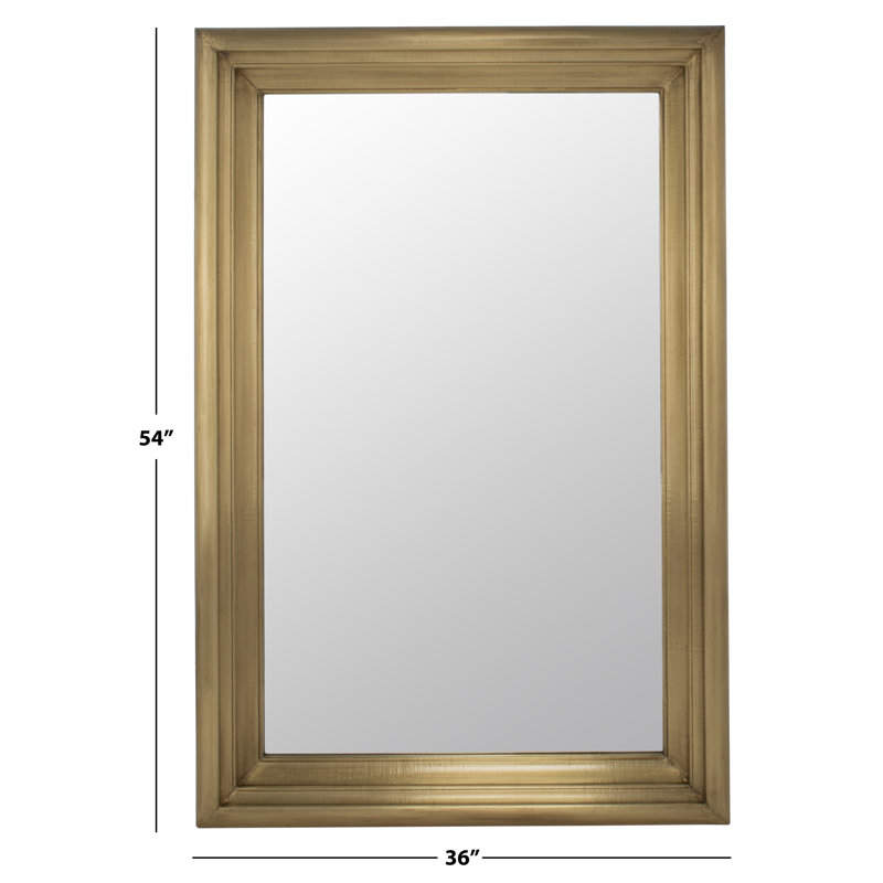 Antke Engineered Wood Mirror, Brass, 54" x 36"