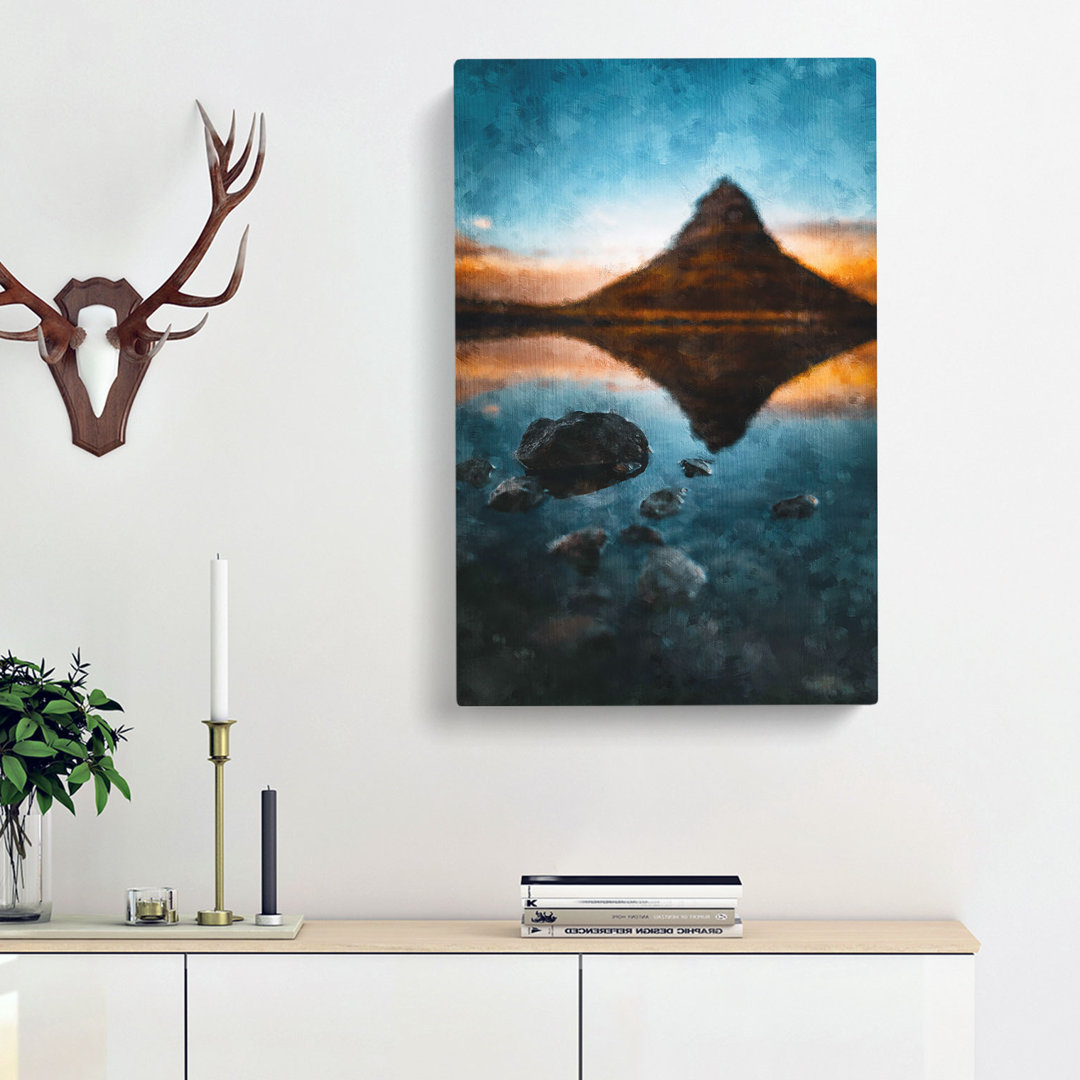 Kirkjufell Mountain In Iceland - Wrapped Canvas