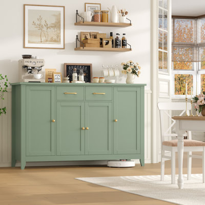 55.1'' Sideboard With 2 Drawers, Adjustable Shelves