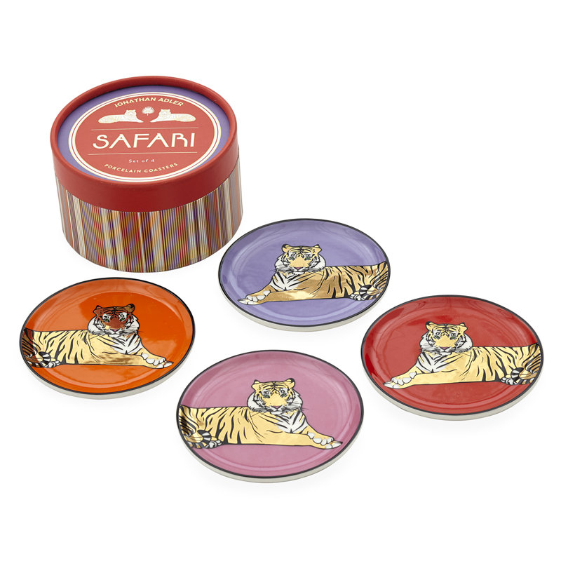 Ensemble de sous-verres Safari avec support