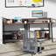 Bureau d'ordinateur 31,5 po pour petits espaces, bureau de bureau moderne avec tablette de rangement et support pour écran-392189958