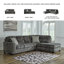 Canapé modulaire 2 pièces Jaspriya-90654601-90654602