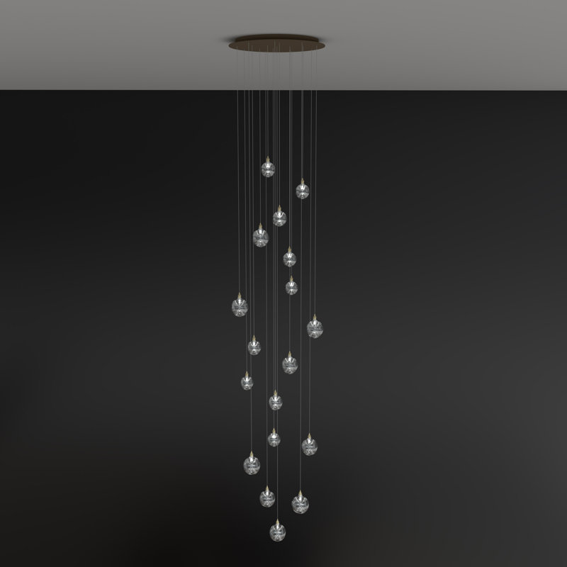 Calla Lilies 18 - Light Pendant, Bronze, 120" H x 26" W x 26" D