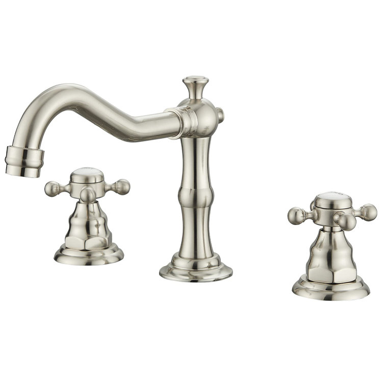 2-handle Bathroom Faucet with Drain Assembly