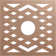 Chevron Wood Fretwork Pierced Ceiling Medallion