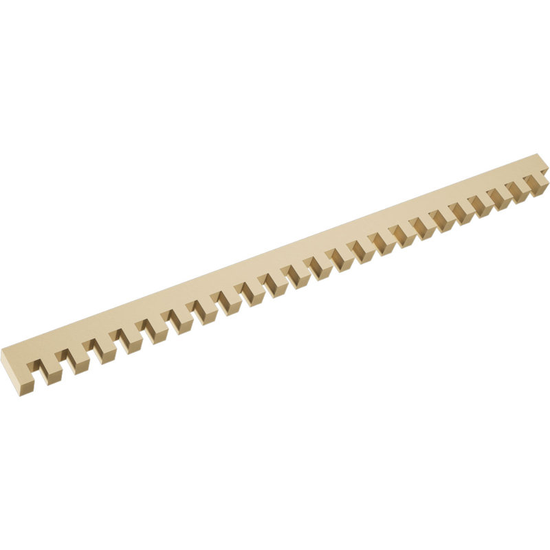 H 3 po x l 1 1/2 po x L 48 po, bordure en uréthane dentelée Signature Elizabeth, brun clair, H 3 po