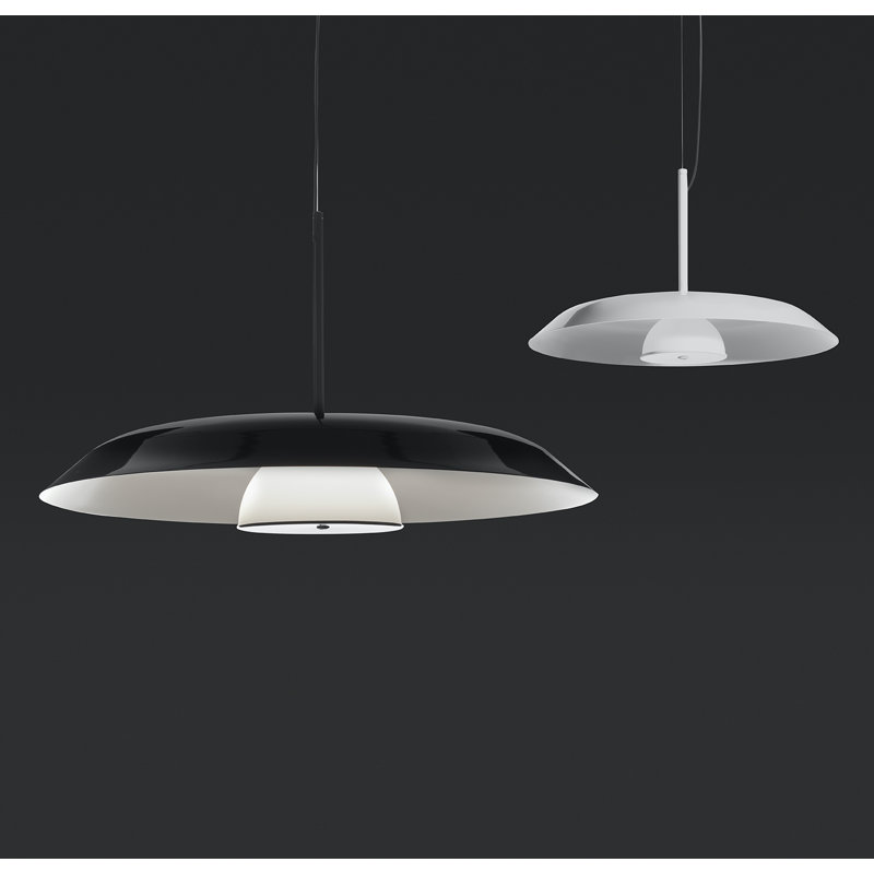 Iride 1 - Light LED Pendant, 123.5" H x 21.7" W x 21.7" D, 11 W, Lacquered White