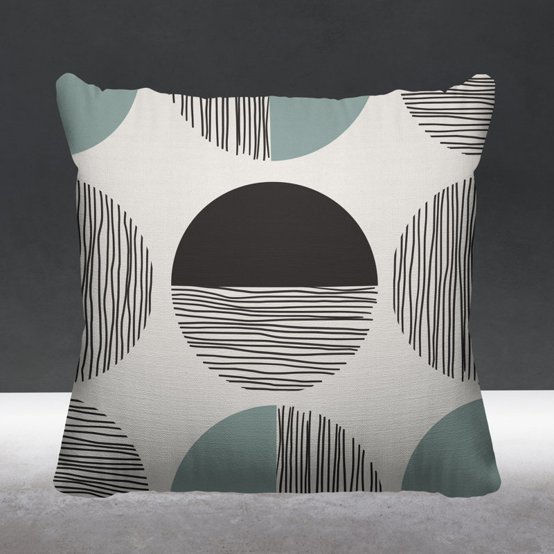 Coussin intérieur / extérieur Dubo, Gris, L 19 po x H 19 po