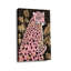 Cadre mural tendu en toile tropicale Glam «Pink Leopard & Gold Palms» pour Cozy Studio-1799389846
