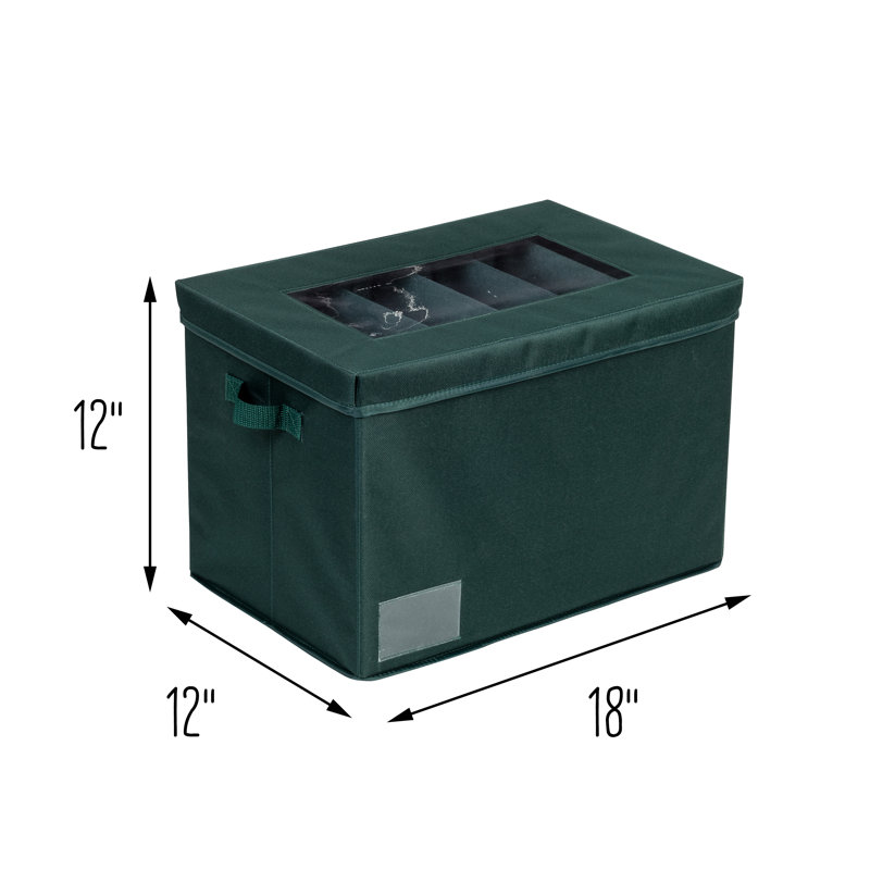 Boîte de rangement des Fêtes, vert